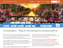Tablet Screenshot of amsterdam.dk